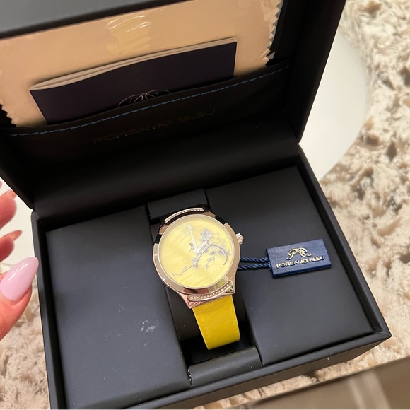 Brand new with tags  Porsamo Bleu Ladies Carmen Watch yellow - Picture 2 of 14